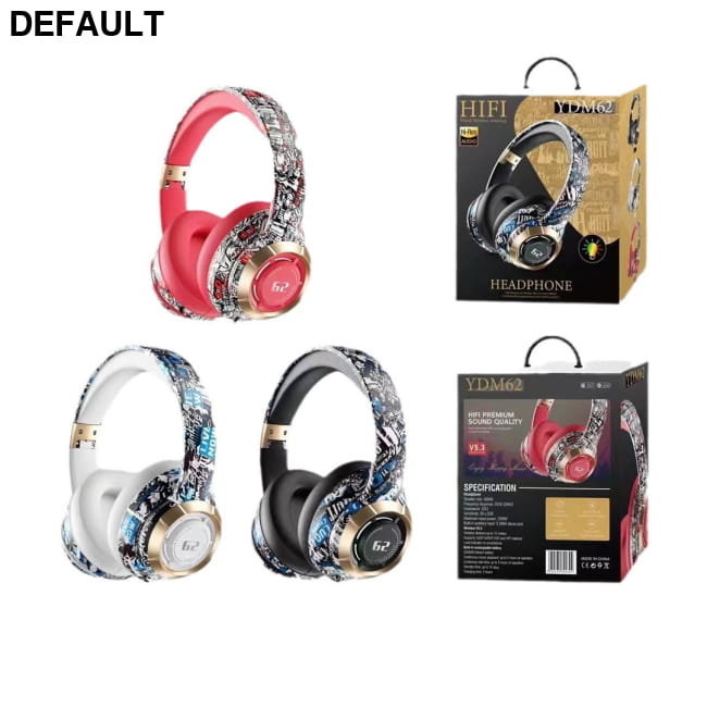 Bluetooth Headphone Head-mounted Skull Graffiti Wireless Headphones Headsets