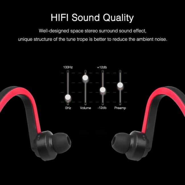 Bluetooth rear-mounted sports earphones Wireless dynamic Headset Electronics