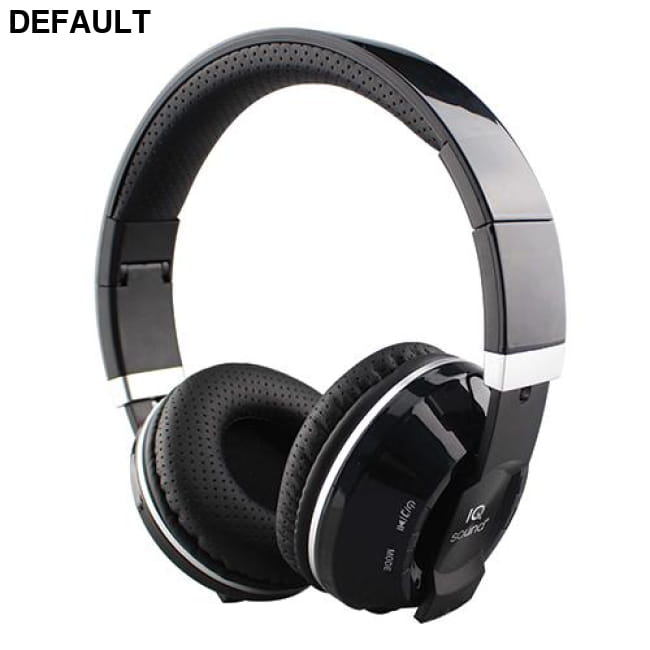 Bluetooth Wireless Headphones w/ Mic Black Audio Components