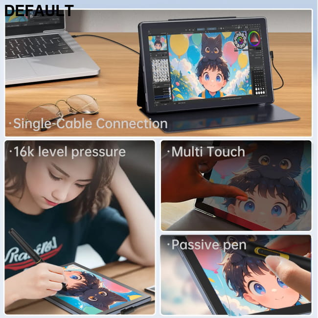 BOSTO BT-101A Portable Graphics Drawing Tablet 10.1 Inch black Tablets