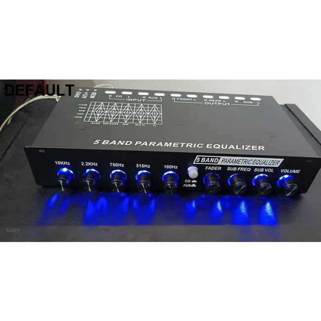 Car Audio EQ Tuning Frequency Division Amplifier EQ5 Black Amplifiers Graphic Equalizers