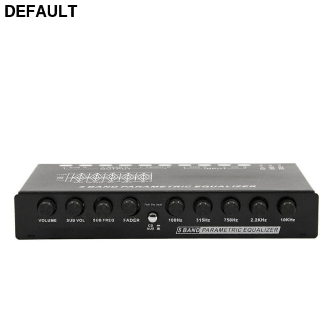 Car Audio EQ Tuning Frequency Division Amplifier EQ5 Black Amplifiers Graphic Equalizers