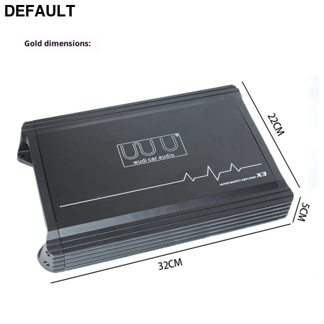 Car Audio Four-way Aluminum Alloy Amplifier X3 Amplifiers Motor Vehicle