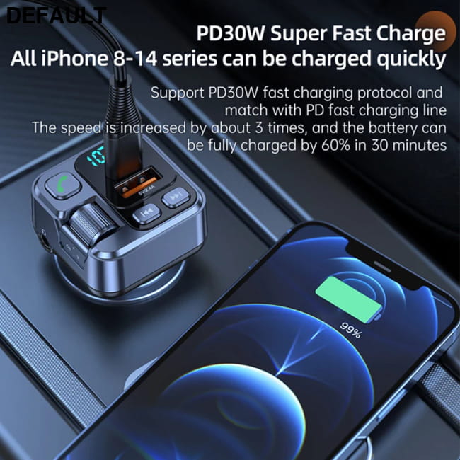 Car Bluetooth Receiver USB U Disk Read PD20w Fast Charging HM101 FM Transmitters
