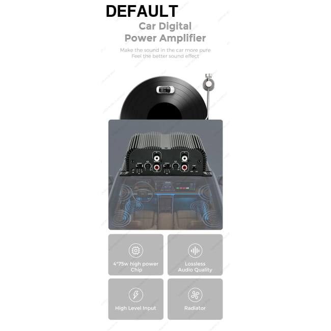 Car Digital Power Amplifier Audio Processor Stereo Amplifiers
