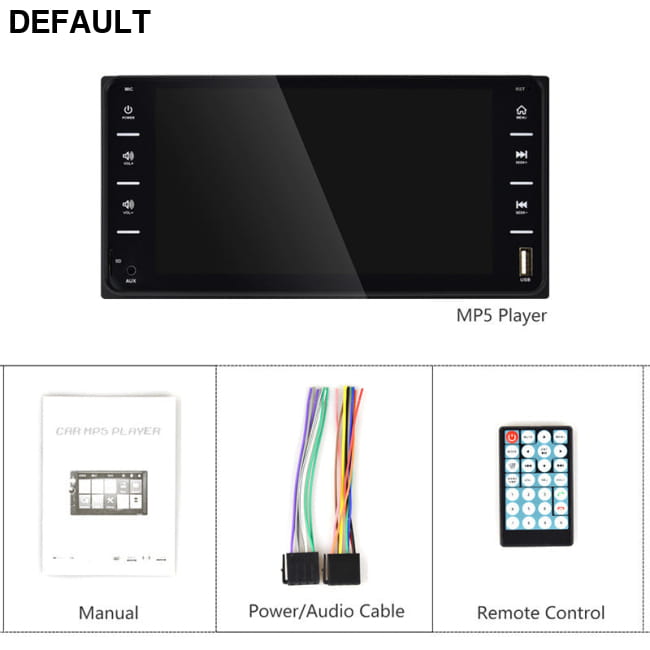 Car dual-ingot MP5 player AUX touch capacitive screen Black Audio Receiver Motor Vehicle A/V Players & In-Dash Systems
