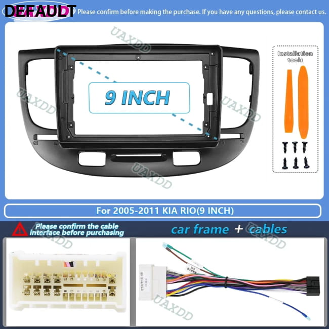 Car Frame for Kia Rio2 Rio 2 2005 06 07 08 09 10 2011 2006 Installation Kit Best Selling Products Motor Vehicle A/V
