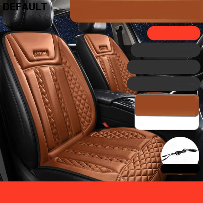Car heated seat cushion winter single electric Main and auxiliary dual coffee color Accessories Motor Vehicle Interior