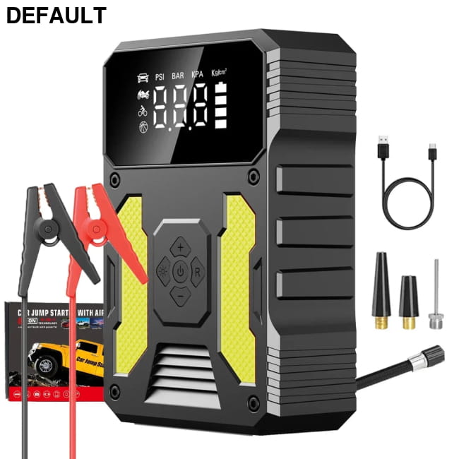 Car Jump Starter With Air Compressor Portable 12V Accessories Vehicle Starters