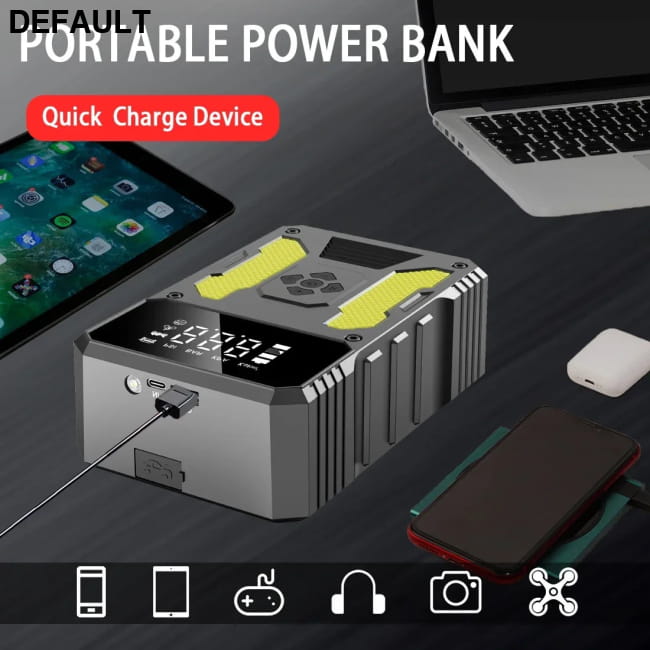 Car Jump Starter With Air Compressor Portable 12V Accessories Vehicle Starters