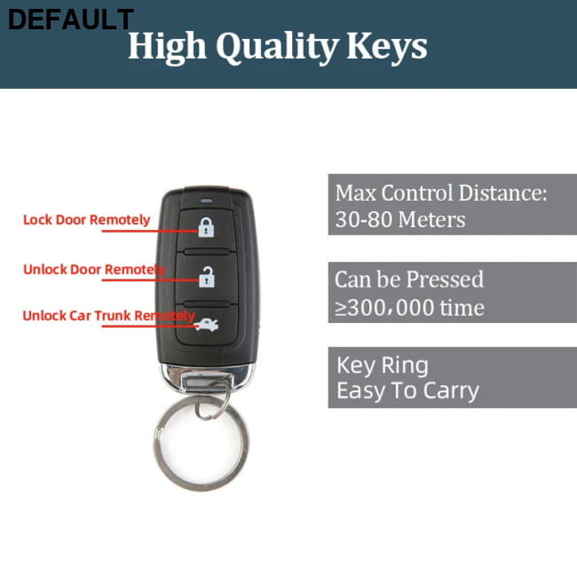 Car Remote Central Door Lock Keyless System Control Alarm & Security Systems Vehicle