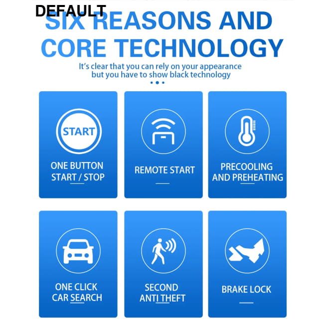 Car Remote Control PKE Keyless Entry Engine Start Starter Vehicle Systems