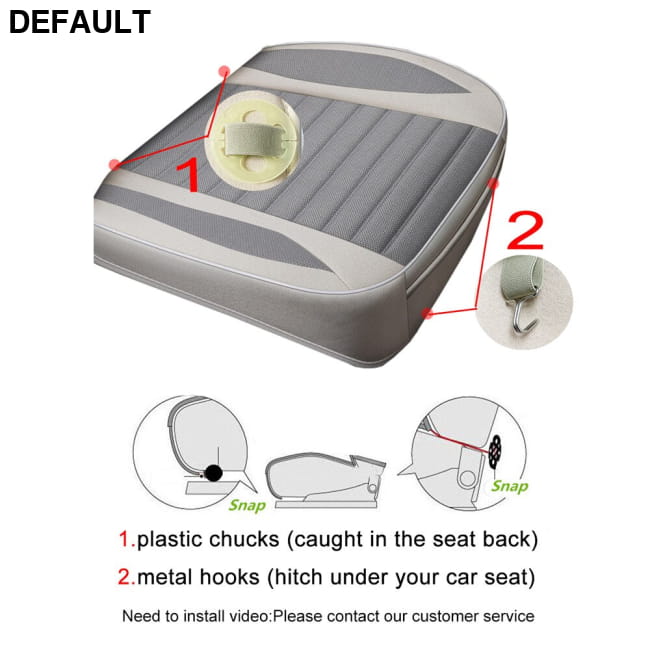 Car Seat Cover,Flax Cushion Seasons Universal Breathable Accessories Covers