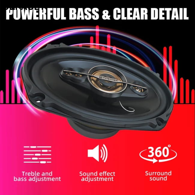 Car Speakers 2400W (2*1200W) Coaxial Speaker 6*9 Inch Electronics