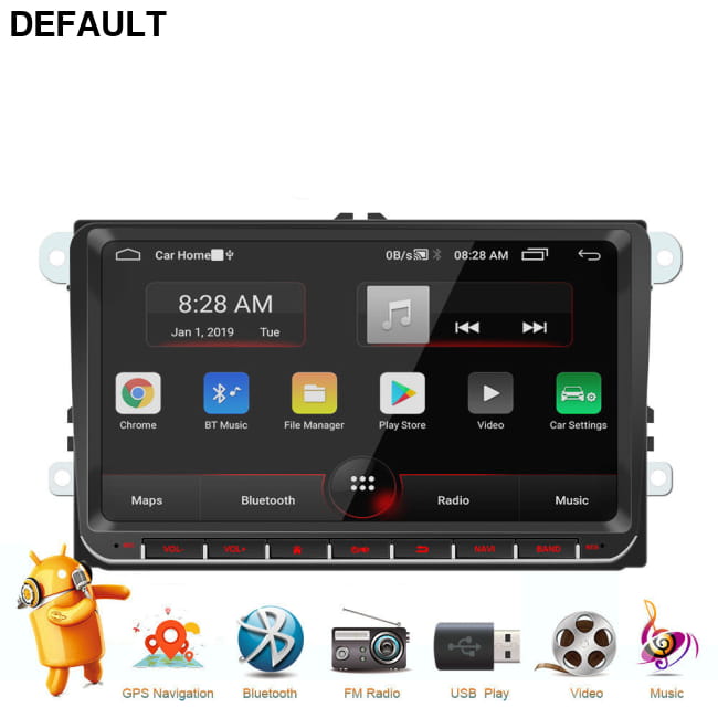 Car White Variable Case MP5 Android GPS Navigation Player Black DVD Players