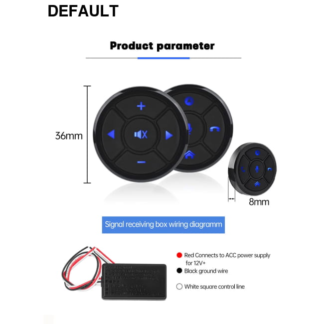 Car Wireless Remote Control 10Keys Steering Wheel Radio Starter Motor Vehicle Electronics