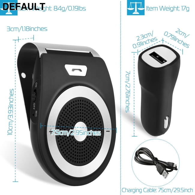 Car Wireless Speakerphone V4.1 In-Car Speaker Black Speakers Best Selling Products