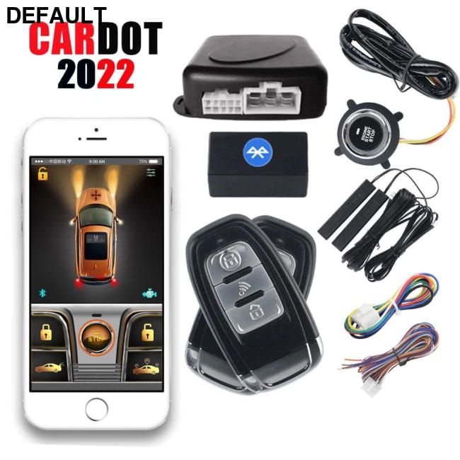 Cardot 2022 Smart Car Alarm with Digital Key Phone Start Stop Engine HT2022 & Security Systems Electronics