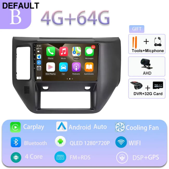 Carplay Car 4G WIFI GPS Navigation Radio Multimedia Video B 4GB 64GB DVR