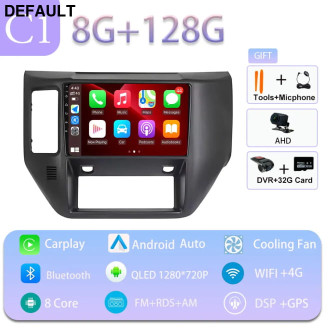 Carplay Car 4G WIFI GPS Navigation Radio Multimedia Video C1 8GB 128GB DVR