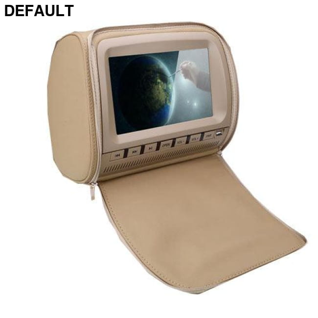 Cemicen 2PCS 9 Inch Car Headrest Monitor DVD Video Player Beige No Headphone Ceiling & Monitors Electronics