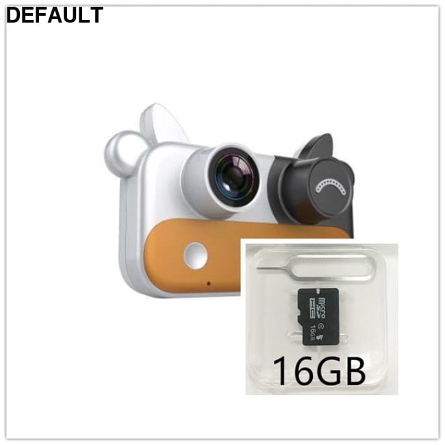 Children’s Camera Mini Orange with 16G Digital Cameras Pretend Electronics