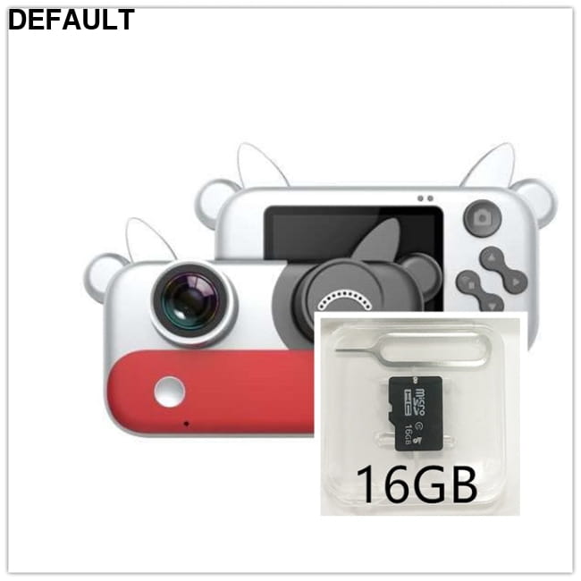 Children’s Camera Mini Red with 16G Digital Cameras Pretend Electronics