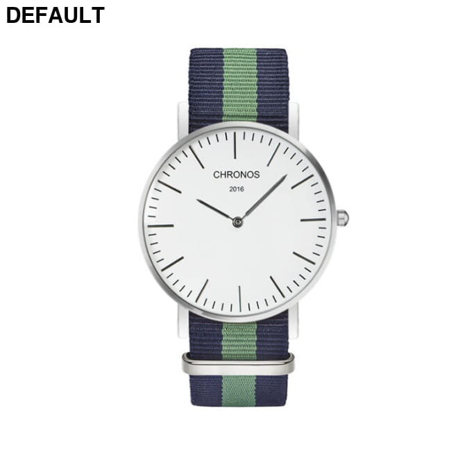 CHRONOS Watch Nylon Knitted Watchband Two Needle Cloth M Women Watches