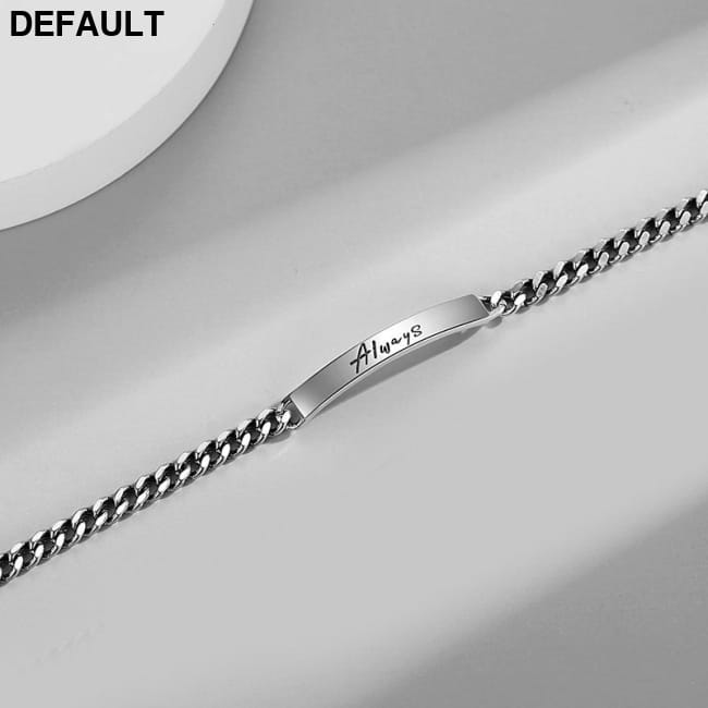 Couple Bracelet Female Sterling Silver Ins Korean Version Men’s Always Bracelets