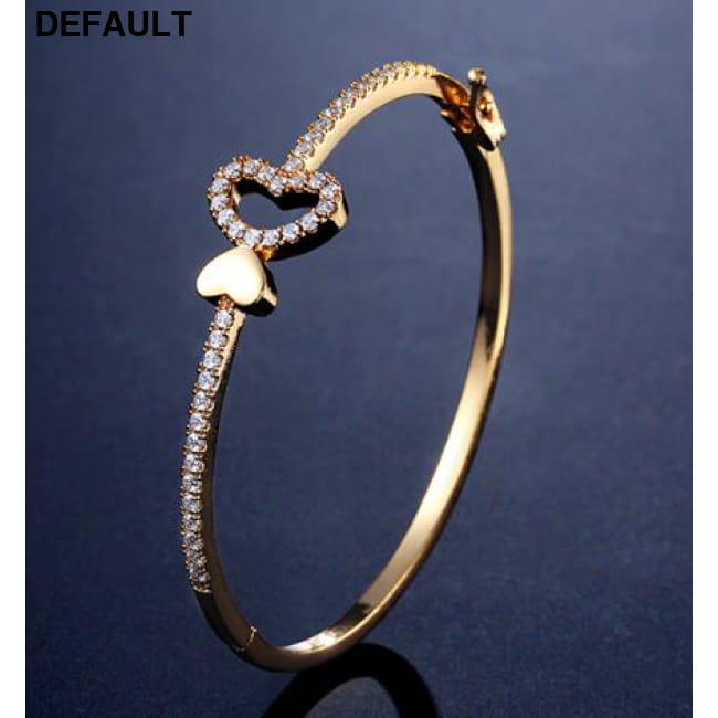 Couple Men And Women Bracelets Heart Shaped Gold Best Selling Products