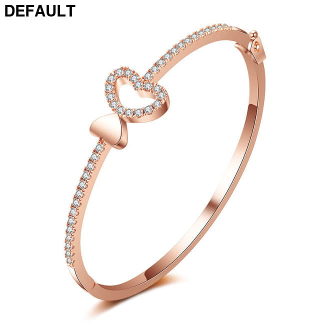 Couple Men And Women Bracelets Heart Shaped Rose Gold Best Selling Products