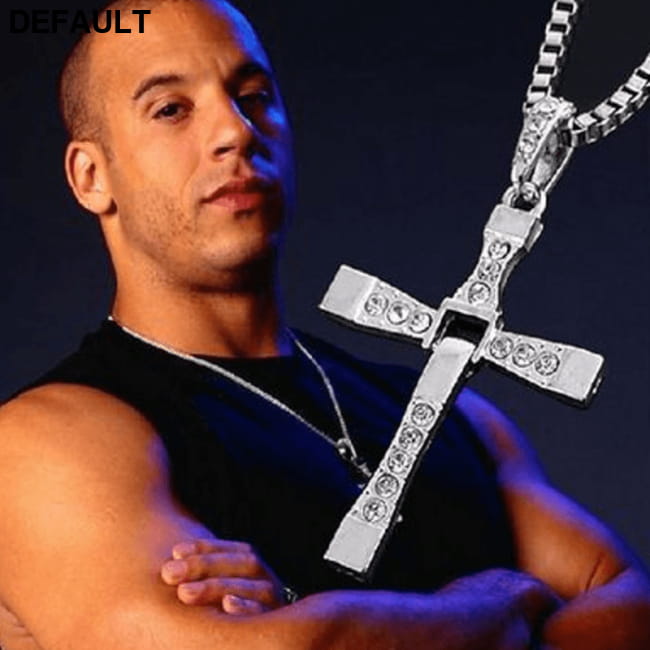Cross Pendant Necklaces for Men Women Romantic Couple Gold-color Sterling Silver