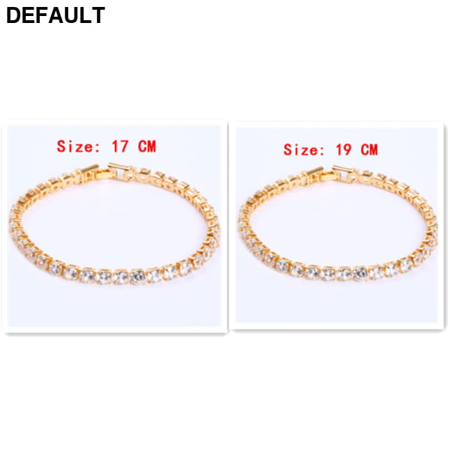 Cubic Zirconia Tennis Bracelets Iced Out Chain Crystal White / 17cm and 19cm Women Best Selling Products