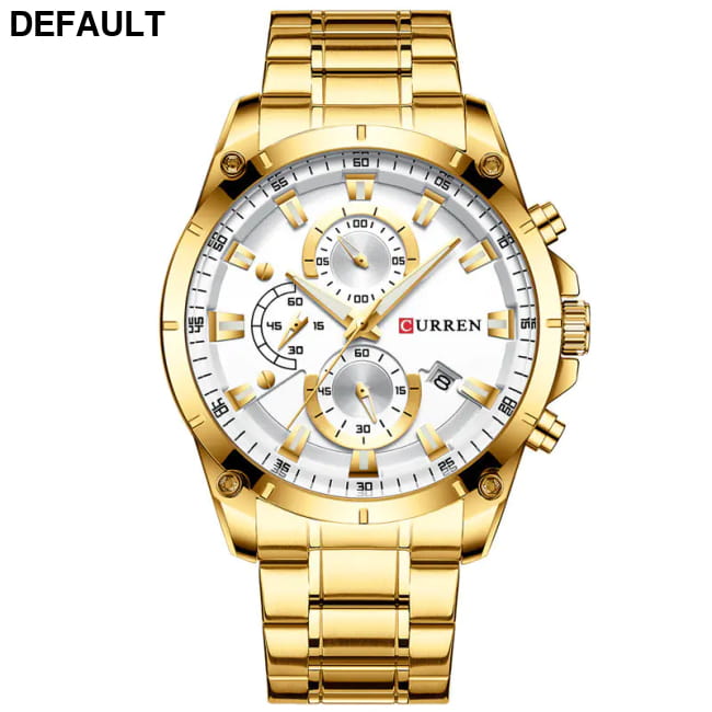 CURREN 8360 Men’s Waterproof Quartz Watch with Calendar Gold Men Watches Best Selling Products