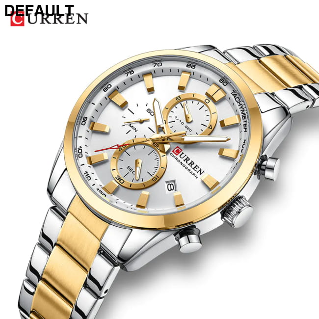 Curren 8445 Men’s Quartz Watch with Calendar and Steel Band Men Watches Best Selling Products Classic Bikinis