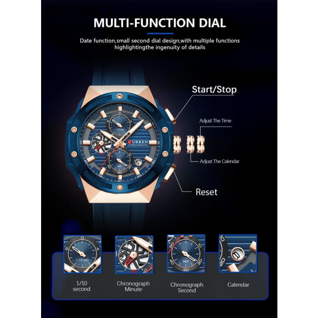 CURREN Top Brand Big Dial Chronograph Quartz Watch Men Watches Best Selling Products
