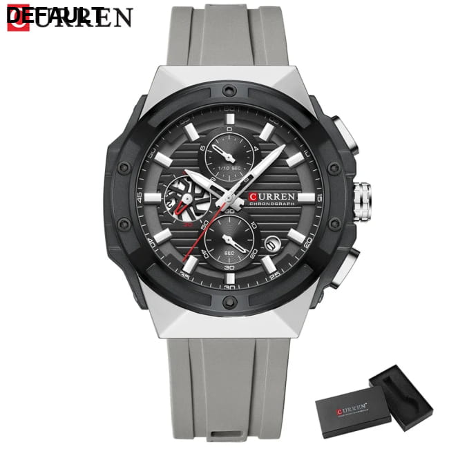 CURREN Top Brand Big Dial Chronograph Quartz Watch Men gray box Watches Best Selling Products