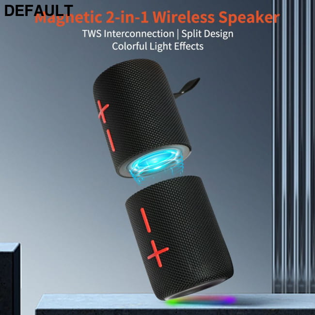 Cyboris S11 2 in 1 Magnetic Dual Splittable Bluetooth Black Mini Speakers Portable