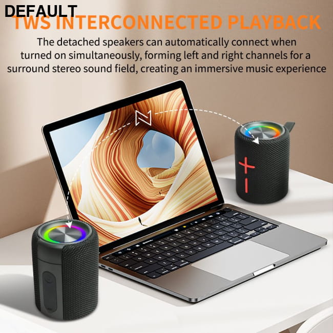 Cyboris S11 2 in 1 Magnetic Dual Splittable Bluetooth Black Mini Speakers Portable