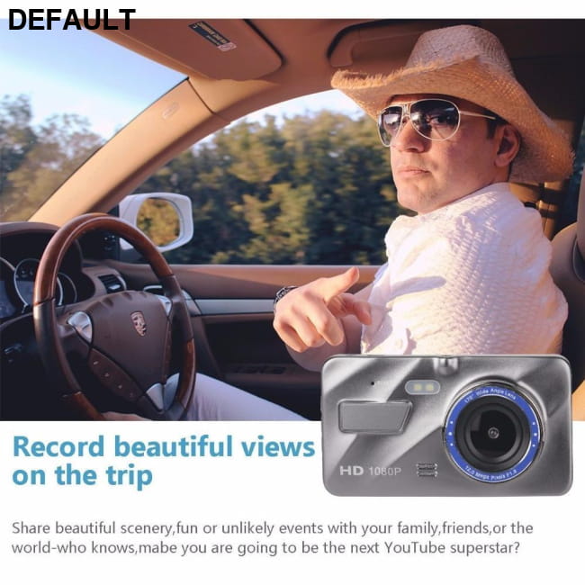 Dash Cam New Dual Lens Car DVR Camera Full HD 1080P 4’’ IPS Cameras Electronics