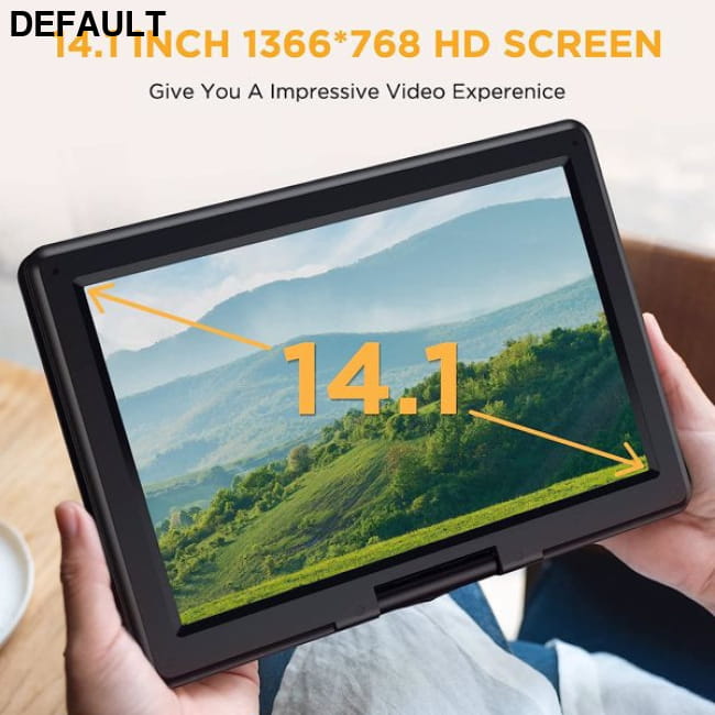 DBPOWER 16.9’’ Portable DVD Player with 14.1’’ HD Swivel as picture / US Players & Blu-ray