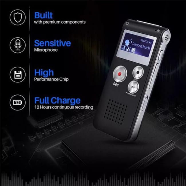 Digital Voice Recorder Dictaphone Audio Sound Mini as picture / US Recorders