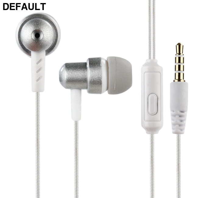 Direct-plug Wired Bass Gaming Headset Silver Earbuds Headsets