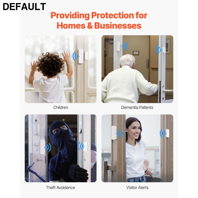 Door Chime DC 12V Wireless Open Contact Sensor Alarm Home Security Best Selling Products