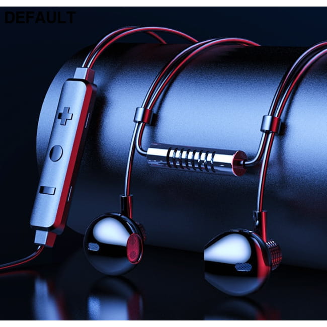 Dual Microphone Sound Card Wired Headset In-ear Earbuds Headsets