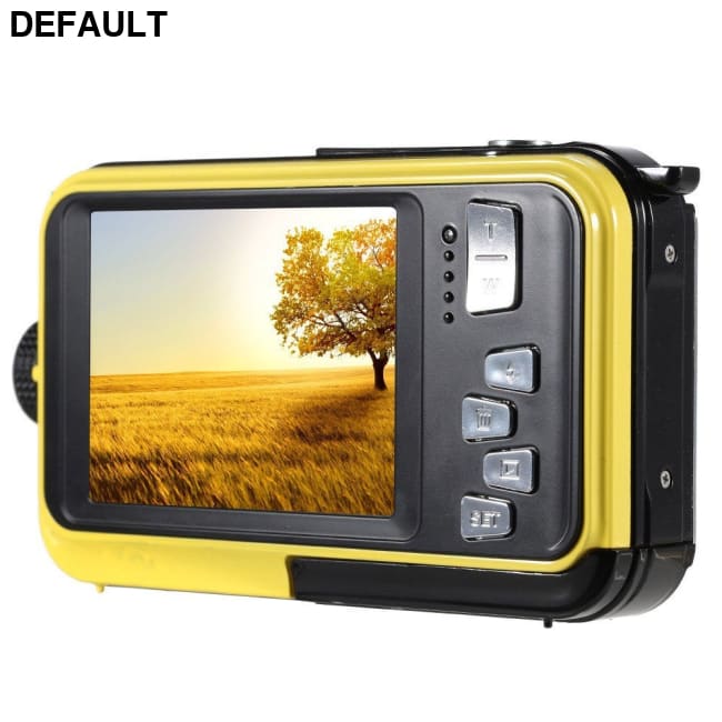 Dual-screen waterproof HD digital camera Yellow Digital Cameras Best Selling Products Compact