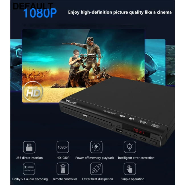 DVD Player 1080P Home Players Full HD Multimedia & Blu-ray