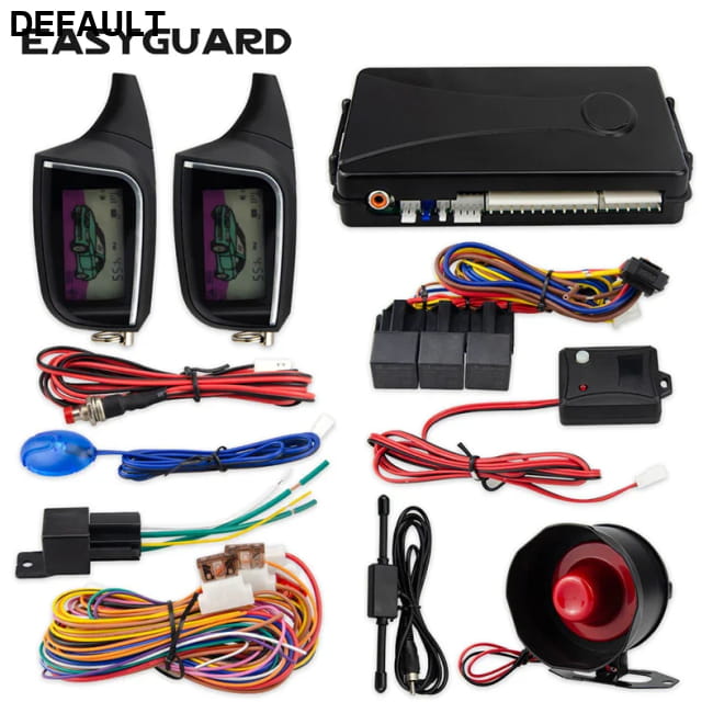 EASYGUARD 2 Way Car Alarm System remote auto Start LCD & Security Systems Automotive