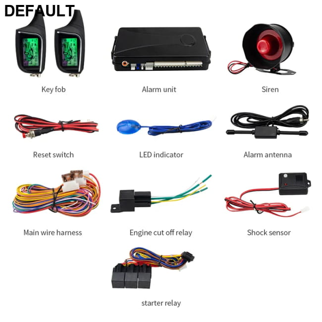EASYGUARD 2 Way Car Alarm System remote auto Start LCD & Security Systems Automotive