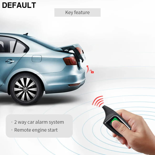 EASYGUARD 2 Way Car Alarm System remote auto Start LCD & Security Systems Automotive
